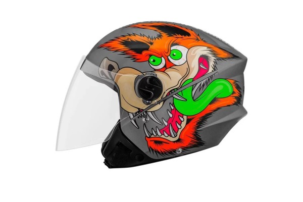 CAPACETE ABERTO PRO TORK NEW LIBERTY THREE COYOTE CINZA